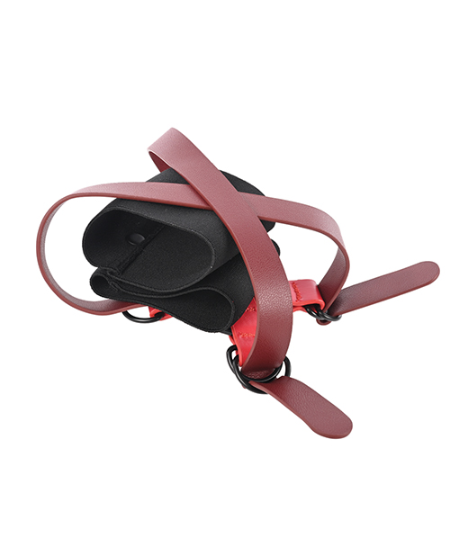 Thumbnail for Sex & Mischief Ex's & Oh's Cross Cuffs - Red/Black
