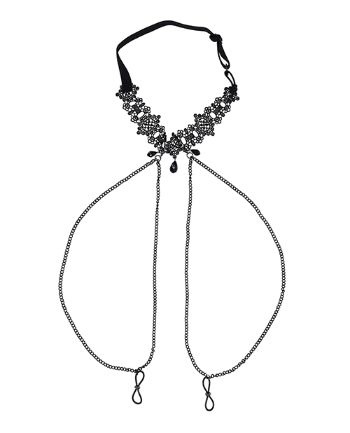 Thumbnail for Sex &amp; Mischief Lace Collar with Nipple Ties