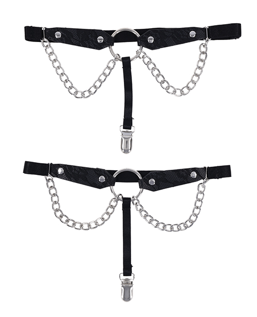 Thumbnail for Sex &amp; Mischief Chain Lace Garters