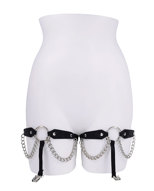 Thumbnail for Sex &amp; Mischief Chain Lace Garters