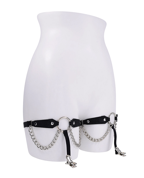 Thumbnail for Sex &amp; Mischief Chain Lace Garters