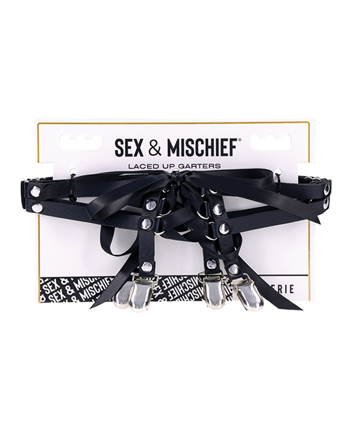Sex &amp; Mischief Laced Up Garters