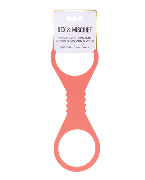Sex &amp; Mischief Peaches &apos;n CreaMe Large Silicone Cuffs