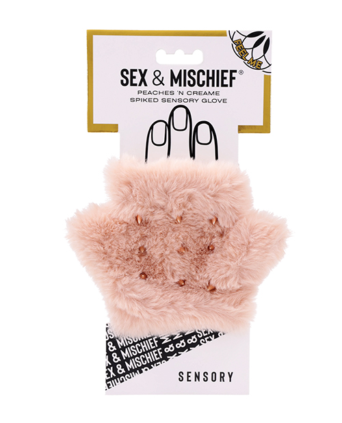 Sex &amp; Mischief Peaches &apos;n CreaMe Spiked Sensory Glove
