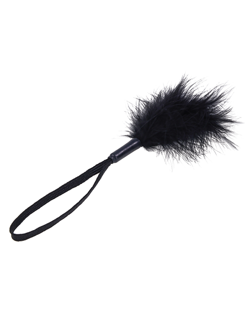 Thumbnail for Sex &amp; Mischief Peaches &apos;n CreaMe Wrist Feather Tickler - Black