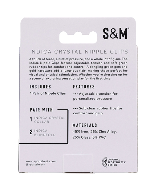 Thumbnail for Sex &amp; Mischief Indica Crystal Nipple Clips