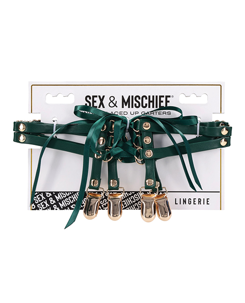 Sex &amp; Mischief Indica Laced Up Garters