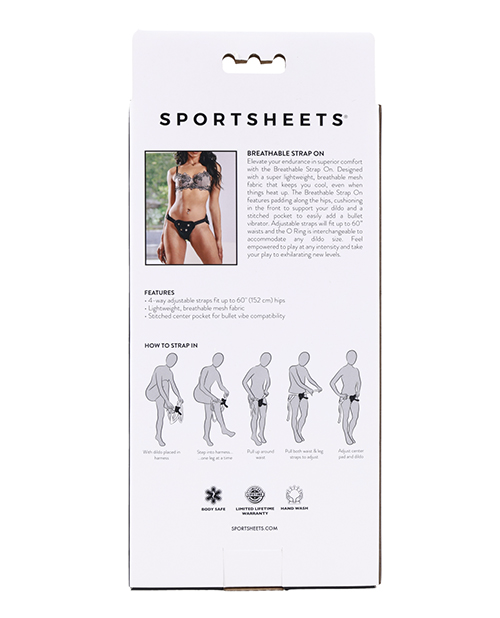 Thumbnail for Sportsheets Breathable Mesh Strap-On - Black