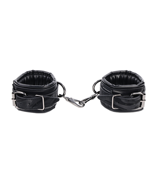 Thumbnail for Sportsheets Velvet Noir Handcuffs - Black