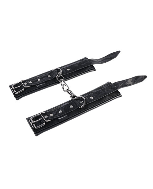 Thumbnail for Sportsheets Velvet Noir Handcuffs - Black