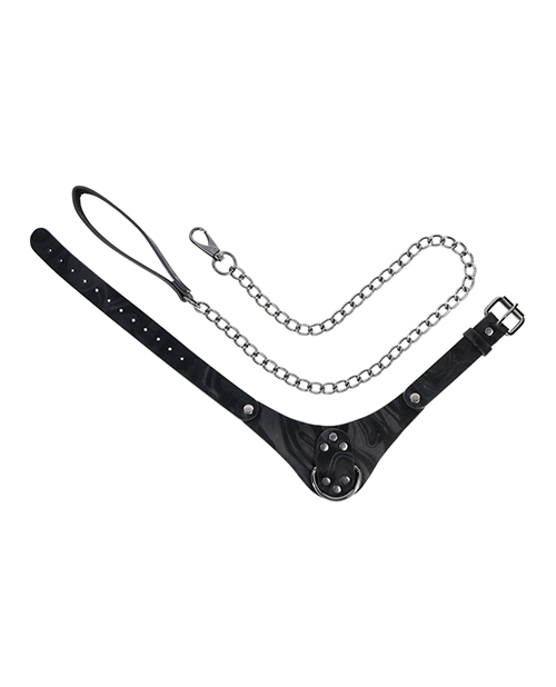 Thumbnail for Sportsheets Velvet Noir Collar &amp; Leash - Black