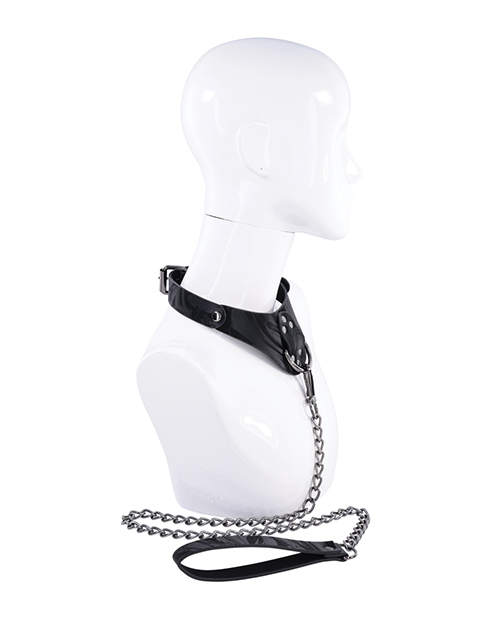 Thumbnail for Sportsheets Velvet Noir Collar &amp; Leash - Black