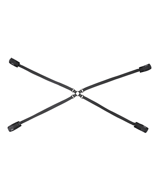 Thumbnail for Sportsheets Velvet Noir Adjustable Hog Tie &amp; Cuff Set - Black
