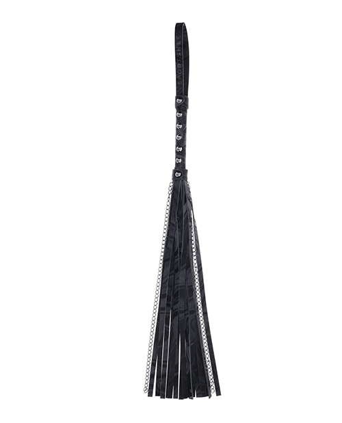Thumbnail for Sportsheets Velvet Noir Chain Flogger - Black