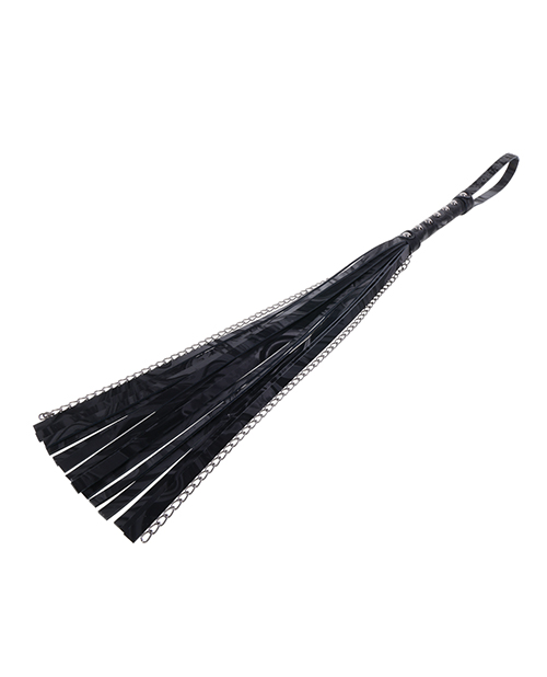 Thumbnail for Sportsheets Velvet Noir Chain Flogger - Black