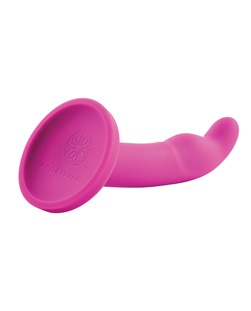 Thumbnail for Sportsheets Tana 8" Silicone G Spot Dildo - Pink