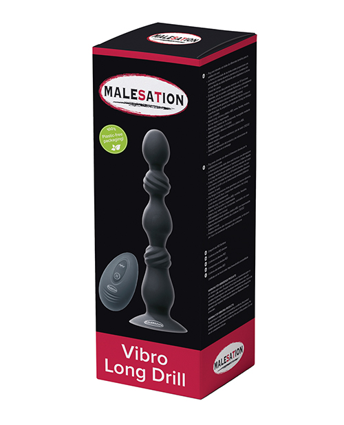 Thumbnail for Malesation Vibro Long Anal Drill - Black