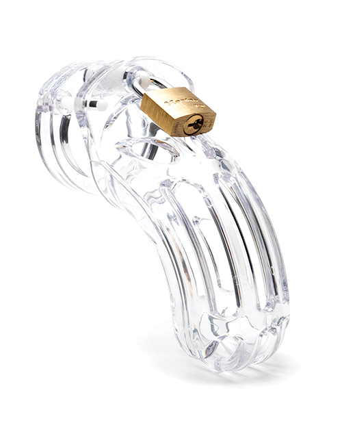 Thumbnail for The Curve 3 3/4&quot; Curved Cock Cage &amp; Lock Set - Clear
