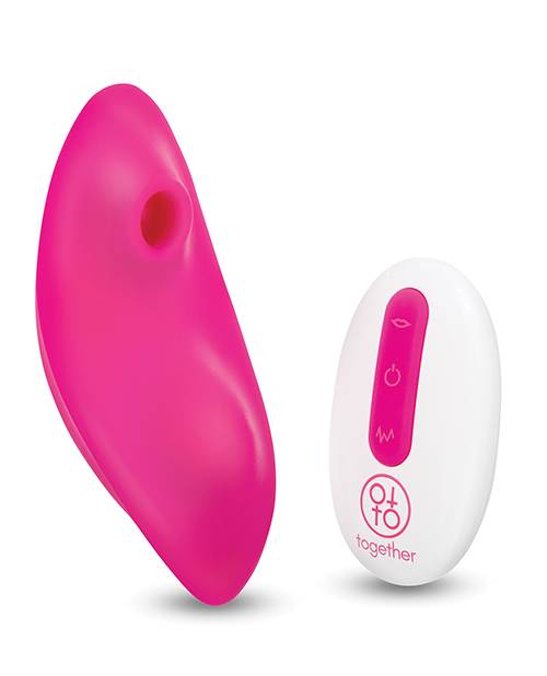 Thumbnail for Together Suck n&apos; Go Remote Controlled Panty Vibrator - Pink