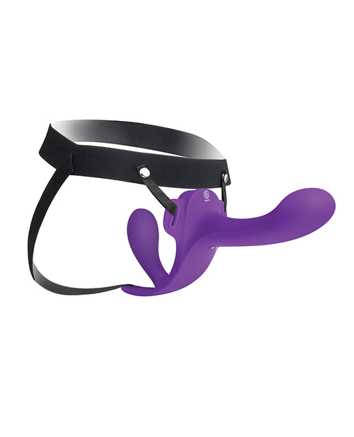 Thumbnail for Lock-In Dual-Ended Vibrating Strap-On & Harness Set