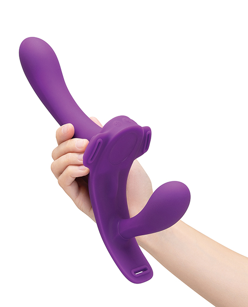 Thumbnail for Lock-In Dual-Ended Vibrating Strap-On & Harness Set