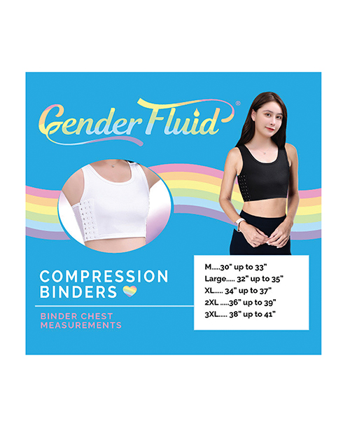 Thumbnail for Gender Fluid Chest Compression Binder - M White