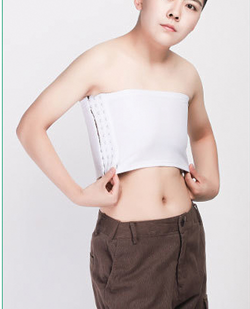 Thumbnail for Gender Fluid Strapless Chest Compression Binder - XL White