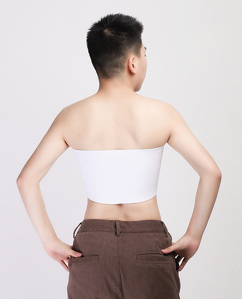 Thumbnail for Gender Fluid Strapless Chest Compression Binder - XL White
