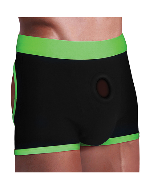 Thumbnail for Get Lucky Strap On Boxers - XS-S Black/Green