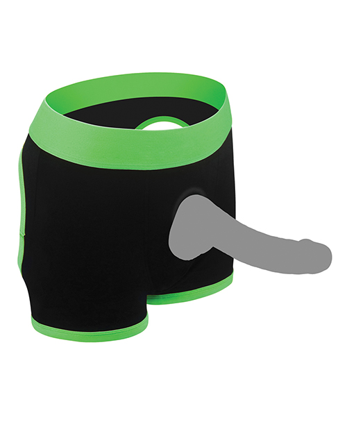 Thumbnail for Get Lucky Strap On Boxers - XS-S Black/Green