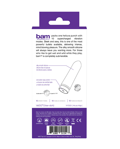 Thumbnail for VeDO Bam Rechargeable Bullet - Into You Indigo