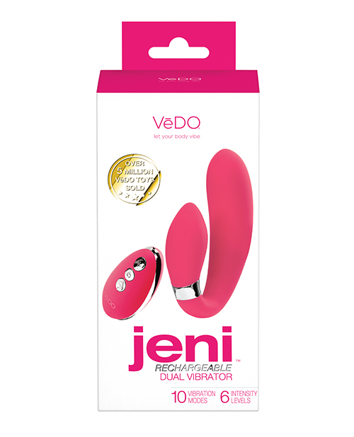 Thumbnail for VeDO Jeni Dual Motor Vibe w/Remote - Pink