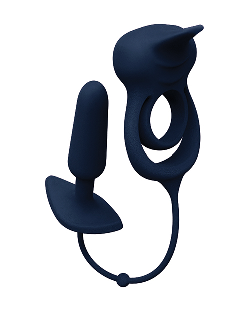 Thumbnail for VeDO Humper Rechargeable Dual C-Ring w/Anal Plug - Black