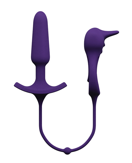 Thumbnail for VeDO Humper Rechargeable Dual C-Ring w/Anal Plug - Purple