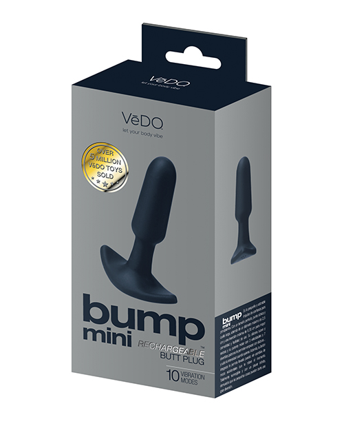 VeDO Bump Mini Rechargeable Anal Plug - Black