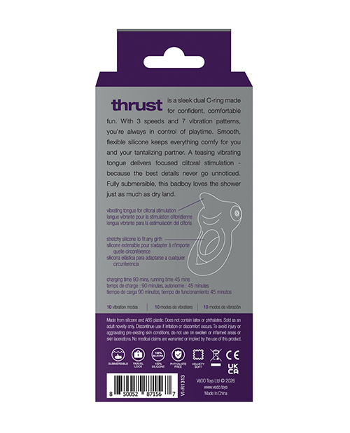 Thumbnail for VeDO Thrust Rechargeable Dual C-Ring - Purple