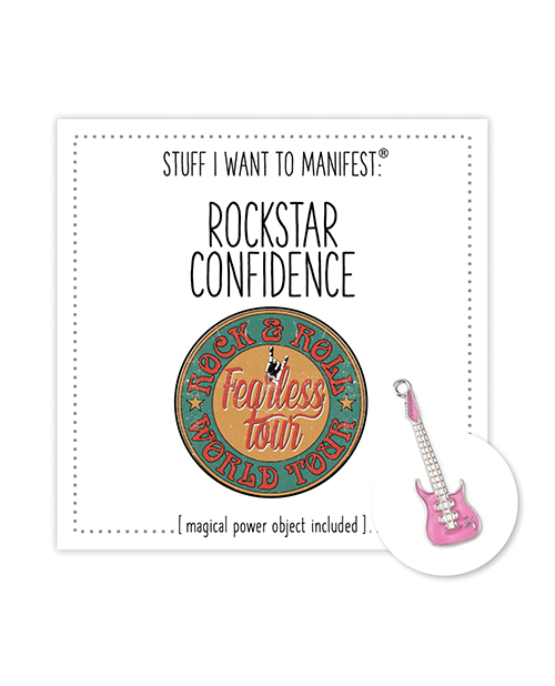 Warm Human Rockstar Confidence Mini Card &amp; Charm