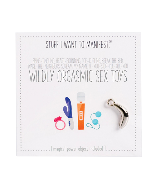 Warm Human Wildly Orgasmic Sex Toys Mini Card &amp; Charm