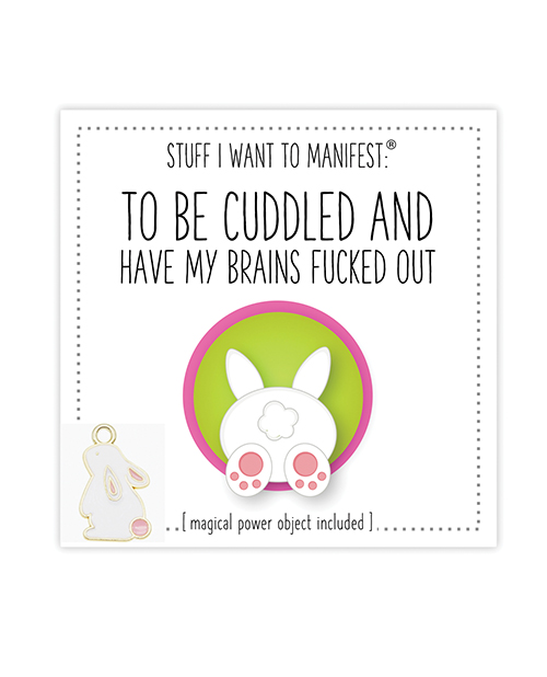 Warm Human To Be Cuddled + Have My Brains Fucked Out Mini Card &amp; Charm