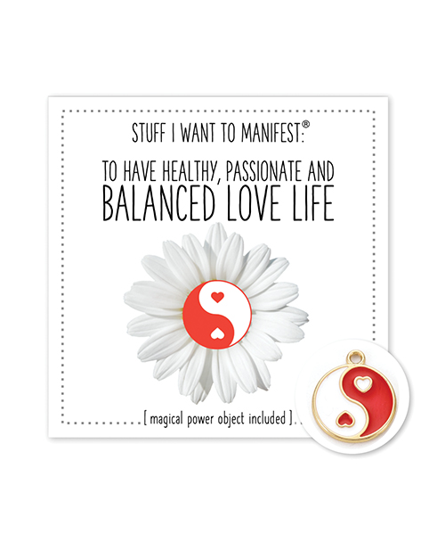 Warm Human Healthy Balanced Love LIfe Mini Card &amp; Charm
