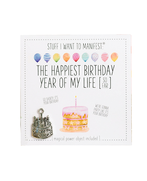 Warm Human The Best Birthday Year of My Life (So Far) Mini Card &amp; Charm