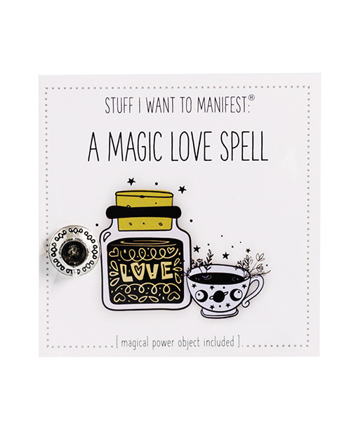 Warm Human A Good Magic Love Spell Mini Card &amp; Charm