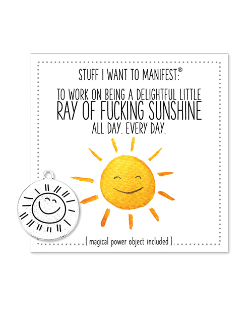 Warm Human Ray of Fucking Sunshine Mini Card &amp; Charm
