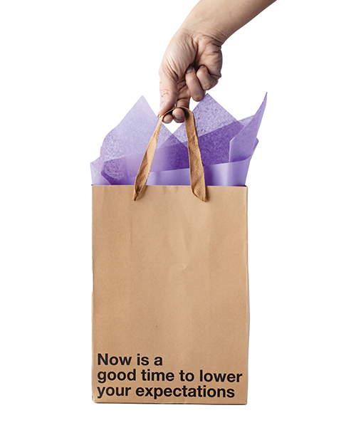 Thumbnail for Now Is a Good Time to Lower Your Expectation Gift Bag - Pack of 3