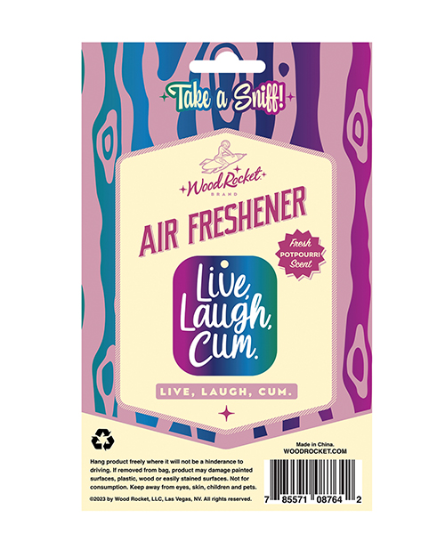 Thumbnail for Wood Rocket Live Laugh Cum Air Freshener - Potpourri