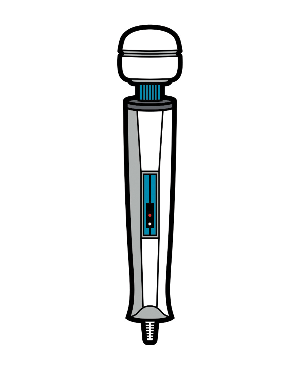 Thumbnail for Wood Rocket Sex Toy Wand Pin - White