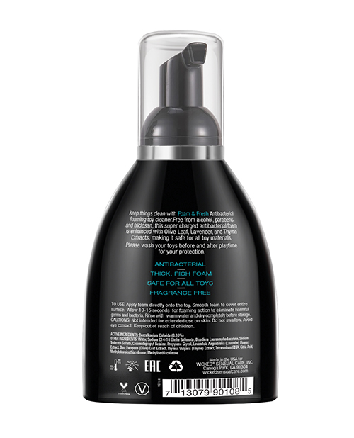 Thumbnail for Wicked Sensual Care Foam N Fresh Anti-Bacterial Foaming Toy Cleaner - 8 oz