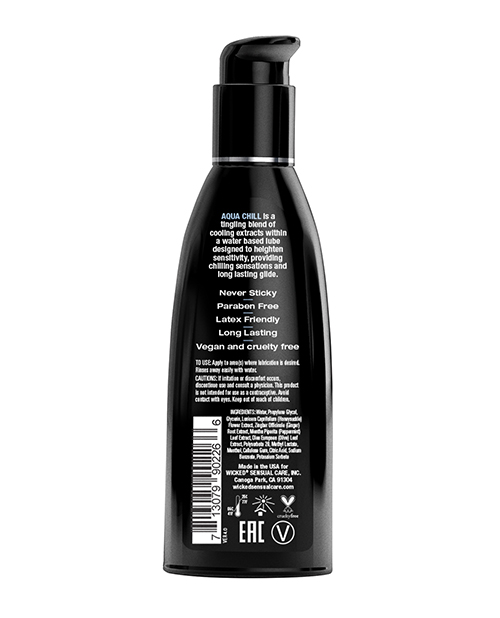 Thumbnail for Wicked Sensual Care Aqua Chill Water Based Cooling Lubricant - 2 oz