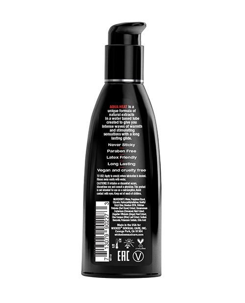 Thumbnail for Wicked Sensual Care Aqua Heat Warming Sensation Lubricant - 2 oz
