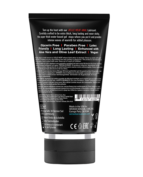Thumbnail for Wicked Sensual Care Jelle Warming Waterbased Anal Gel Lubricant - 4 oz